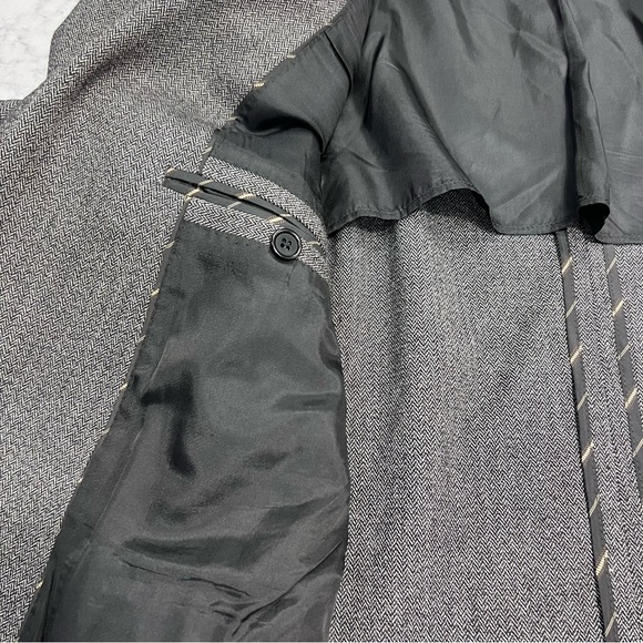 John Varvatos USA Herringbone Pattern Jacket, 44R Vintage Wool Blend - Picture 8 of 11